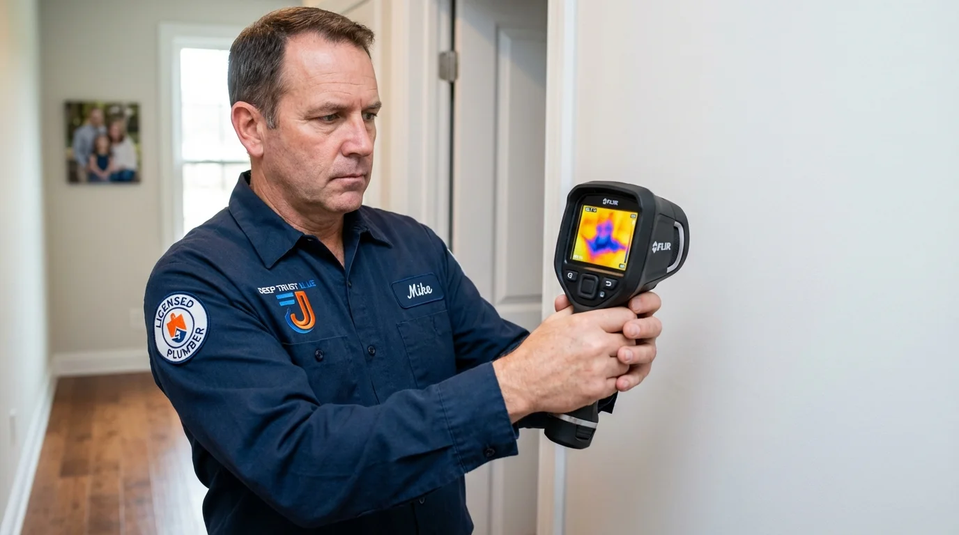 Thermal imaging leak detection by Johns Plumbing LLC in North Haven